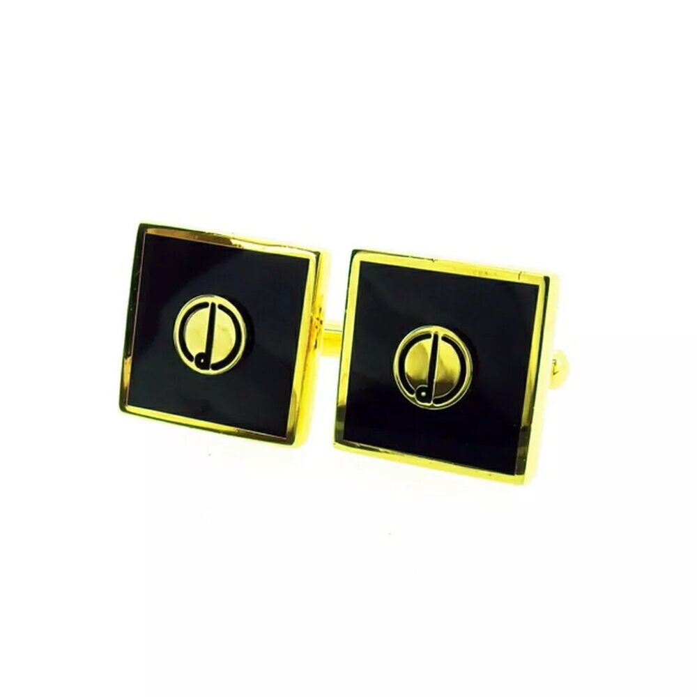 dunhill cuff d mark Gold Hardware Authentic used